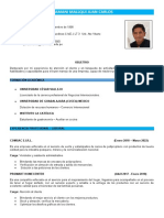 FORMATO CV - Juan Carlos Huamani Mallqui