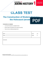 Class Test: The Construction of Modern Histories: The Holocaust (Answers)