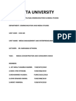 Media Concentration and Consumer Choice Document