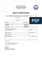 RHU Various Sanitary Forms