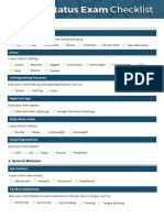 Mental Status Exam Cheat Sheet