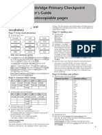 Answer of Revise For Cambridge Primary Checkpoint