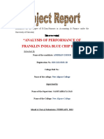 Analysis of Performance of Franklin India Blue Chip Fund