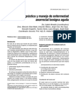 Diagnóstico y Manejo de Enfermedad Anorrectal Benigna Aguda: Mesa Redonda