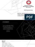 Reisz Representation Theorem: Birla Institute of Technology