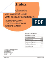 Frigidaire 2007 Room Air Conditioner Service Manual Factory Location I PDF