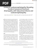 Annals of Neurology - 2022 - Gollion - Unilateral Leukoencephalopathy Revealing Cerebral Autosomal Dominant Arteriopathy