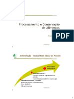 Evolucao Do Processamento e Conservacao de Alimentos