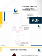 Complicaciones Urinarias Postoperatorias.