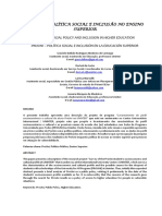 Calbiero, 15 - PROUNI - POLÍTICA SOCIAL E INCLUSÃO NO ENSINO SUPERIOR