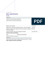 Especificaciones PDF