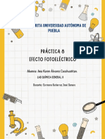 Reporte 8 Efecto Fotoeléctrico