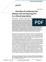 Relationship of Cardiovascular Disease Risk and Hearing Loss in A Clinical Population PDF