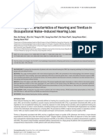 Audiologic Characteristics of Hearing and Tinnitus in Occupational Noise-Induced Hearing Loss PDF