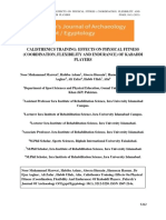 Calisthenics Training: Effects On Physical Fitness (Coordination, Flexibility and Endurance) of Kabaddi Players