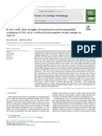 In Vitro Study Bond Strength, Electrochemical and Biocompatibility Evaluations of TiO2Al2O3 Reinforced Hydroxyapatite Sol-Gel Coatings On