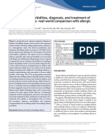 Prevalence, Comorbidities, Diagnosis, and Treatment of Nonallergic Rhinitis