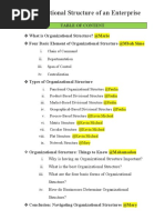 Organizational Structure of An Enterprise-G11