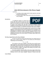 W7 Module 008 Determinants of The Money Supply