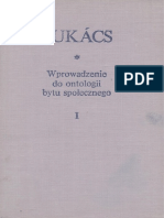 Lukács : Wprowadzenie Do Ontologii Bytu Społecznego