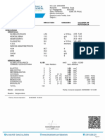 Estudio Resultado Unidades Valores de Referencia