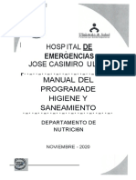 Manual Programa Higiene y Saneamiento Dpto. Nutricion