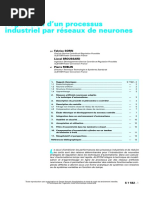 S 7582 - Régulation D'un Processus Industriel Par Réseaux de Neurones