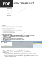 Tally ch5 Godown, Stock Group, Category, Unit, Item Print