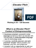 Elevator Pitch