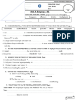 Quiz 1 1bacsef B (Language) s2 v2 2023