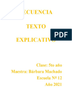 Secuencia Texto Explicativo