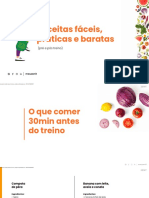 Receitas Pré e Pós Treino