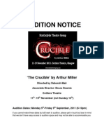 Crucible Audition Notice