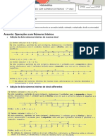 Assunto: Operações Com Números Inteiros