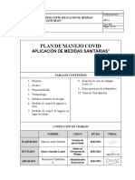 Plan Manejo Covid Aplicacion Medidas Sanitarias