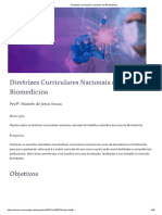 Diretrizes Curriculares Nacionais Da Biomedicina