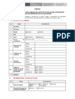 ANEXO 1B DECLARACIÓN JURADA DEL ESTADO DE SALUD DEL ESTUDIANTE PARA ESTUDIANTES DE 4to y 5to GRADO