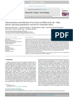 Characterization and Utilization of Rice Husk Ash (RHA) in Fly Ash - Blast