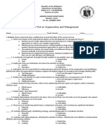 Midterm Test in Organization and Management