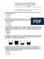 Examen de Concentración de Soluciones y Diluciones