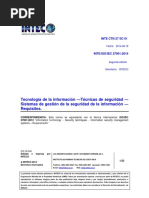 INTE ISO IEC 27001 2014 - TI - TS - SGSI - Requisitos