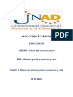 Hugo Gonzalez Urrutia ES1921025224 UNIDAD 1 Inicio Del Proceso Penal