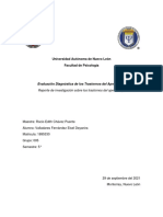 Reporte de Investigación Sobre Los Trastornos Del Aprendizaje