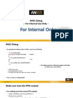 RHSC Debug - For Internal Use Only - : 1 © 2018 ANSYS, Inc. ANSYS Confidential