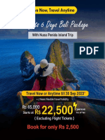 Bali Package With Nusa Penida Sale 2023 PDF