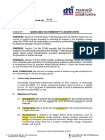 DTI Memorandum Circular No. 21-10 - Commodity Classification