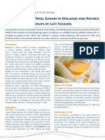 Measurement of Total Sugars in Molasses and Refined Syrups by Luff Schoorl