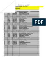 Template Nilai Portofolio: KD Kelas/Mapel: Materi No NIS Nisn Nama