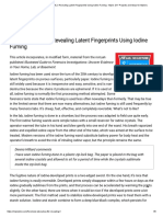 Forensics Lab 8.2 - Revealing Latent Fingerprints Using Iodine Fuming - Make - DIY Projects and Ideas For Makers