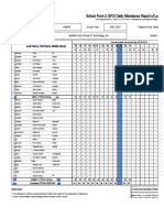 School Form 2 (SF2) Daily Attendance Report of Learners